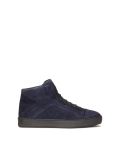 Navy blue sneakers with high lace-up upper LEONID