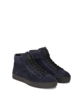 Navy blue sneakers with high lace-up upper LEONID