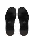 Black croc-embossed leather loafers KS BERNARD