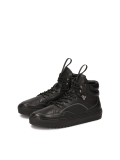 Leather black high sneakers  KS JIMMEY