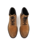 Brown men's suede boots with trep sole KS ALCESTE
