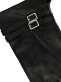Black soft leather gloves MERI