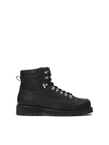 Leather black boots with metal loops  KS BLAISE