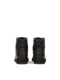 Leather black boots with metal loops  KS BLAISE