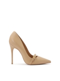 Beige pumps with decoration on the nose NEW BELLA