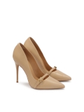 Beige pumps with decoration on the nose NEW BELLA