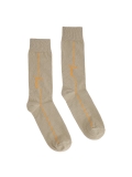 Beige men's socks made of high-quality cotton TREZEE