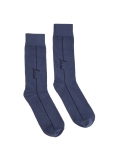 Blue men's socks made of soft cotton TREZEE