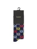Men's socks with large and small monograms THAMES