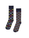 Men's socks with large and small monograms THAMES
