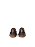 Business brown loafers with shaded upper OSVALDO