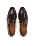 Business brown loafers with shaded upper OSVALDO