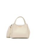 Soft cream handbag with monogram embossed strap BLAINE S