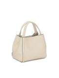 Soft cream handbag with monogram embossed strap BLAINE S