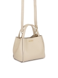 Soft cream handbag with monogram embossed strap BLAINE S