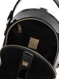 Compact backpack in suede and patent leather HEMERA