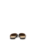 Slip-on black slides with square front  KS BRICE