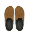 Suede slides with built-in front KS THEO