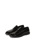 Monogrammed black slip-on loafers KS MAACURY
