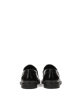 Monogrammed black slip-on loafers KS MAACURY