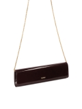 Elongated patent evening handbag VIVIENNE