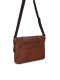 Brown shoulder bag with laptop pocket IRENEUSS
