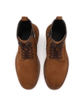 Brown men's boots made of natural suede OCTAVIOSS
