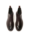 Brown men's natural leather Chelsea boots PAVELLI