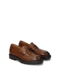 Brown loafers on a thicker sole CAMILIO