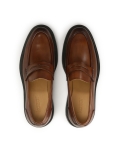 Brown loafers on a thicker sole CAMILIO