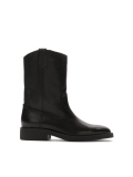 Slip-on black leather boots VESLINA