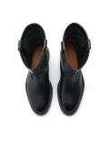 Slip-on black leather boots VESLINA