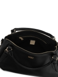 Black universal leather handbag ELEONORE