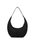 Black leather handbag in the shape of a horn KS CIRELLE