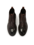 Brown leather boots with ornamentation PAVELLI
