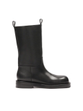 Slip-on black boots with higher upper KS LEVEN