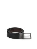 Double-sided men's natural leather belt KASPEROS