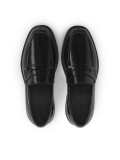 Black slip-on loafers on a higher sole KS NATANIEL