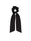 Black srunchie rubber band with ribbons MIRIELA