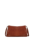Light brown leather shoulder bag SOLEVIE