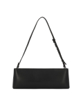 Elongated black handbag with shoulder strap KS LINDE