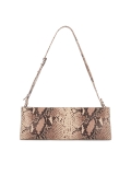 Snakeskin pattern embossed leather handbag KS LINDE