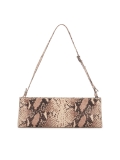Snakeskin pattern embossed leather handbag KS LINDE