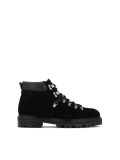 Black suede and natural leather boots KS ALCESTE