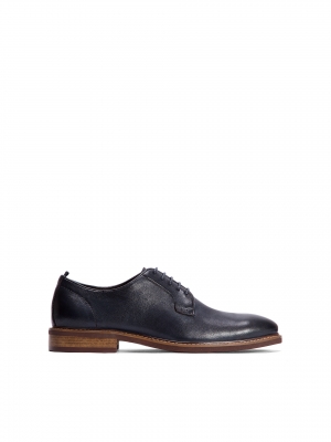 Men's navy blue derby shoes