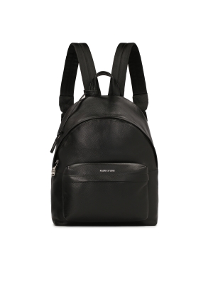 Men's full grain leather backpack