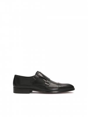 Men's black casual monk shoes from the luxurious KAZAR collection