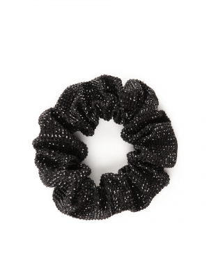 Black decorated hair elastic 