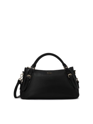 Black universal leather handbag