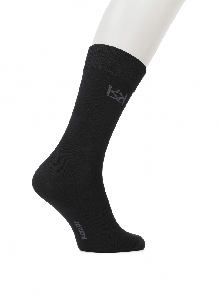 Black socks with wide welt  PALLAS